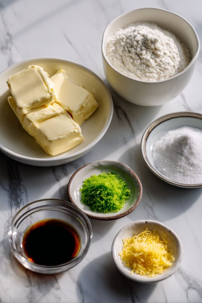 Citrus Trio Butter Dipping Cookies Recipe