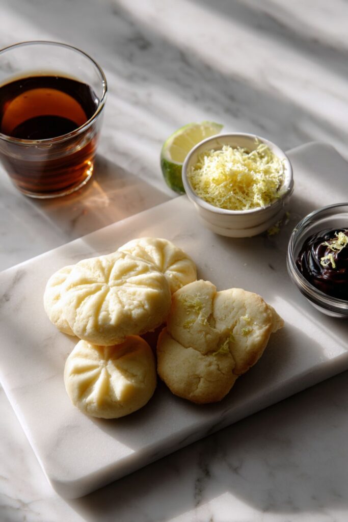 Citrus Trio Butter Dipping Cookies Recipe