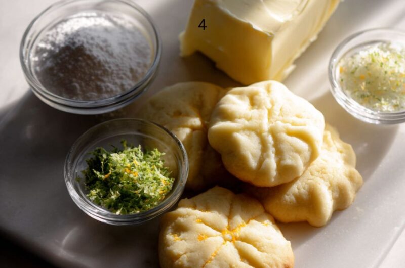 Citrus Trio Butter Dipping Cookies Recipe