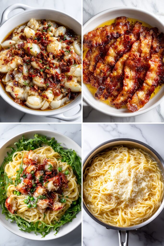 Creamy Lobster Linguine Recipe