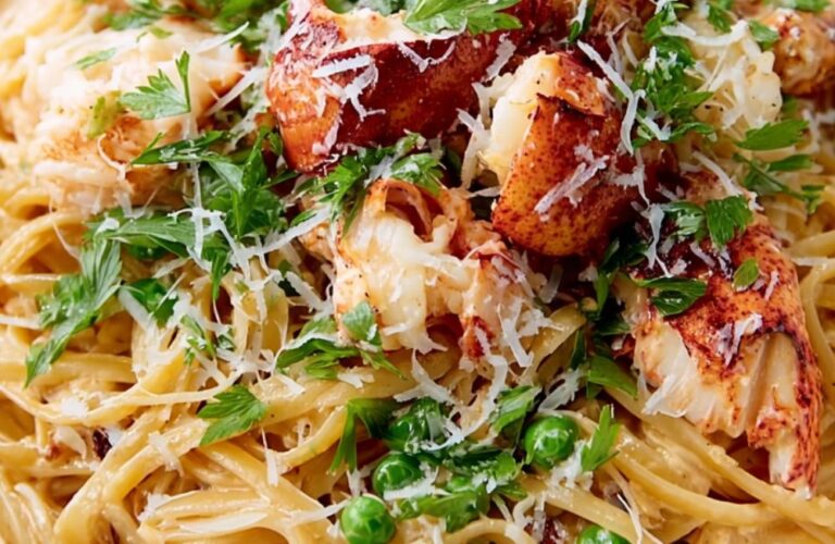 Creamy Lobster Linguine Recipe