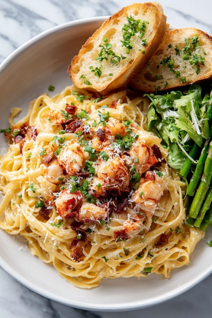 Creamy Lobster Linguine Recipe