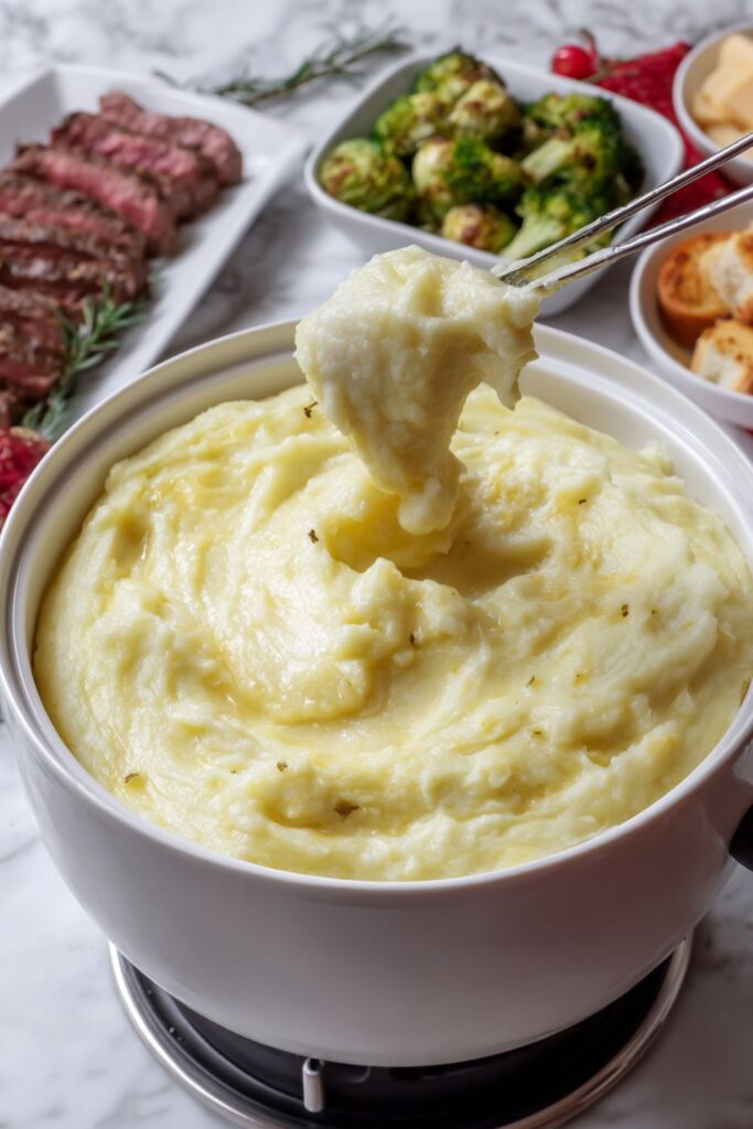 Fondue Mashed Potatoes Recipe