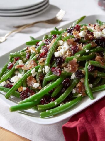 Green Beans with Warm Bacon Dressing Recipe