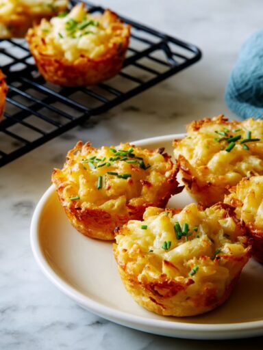 Hash Brown Mac and Cheese Cups Recipe