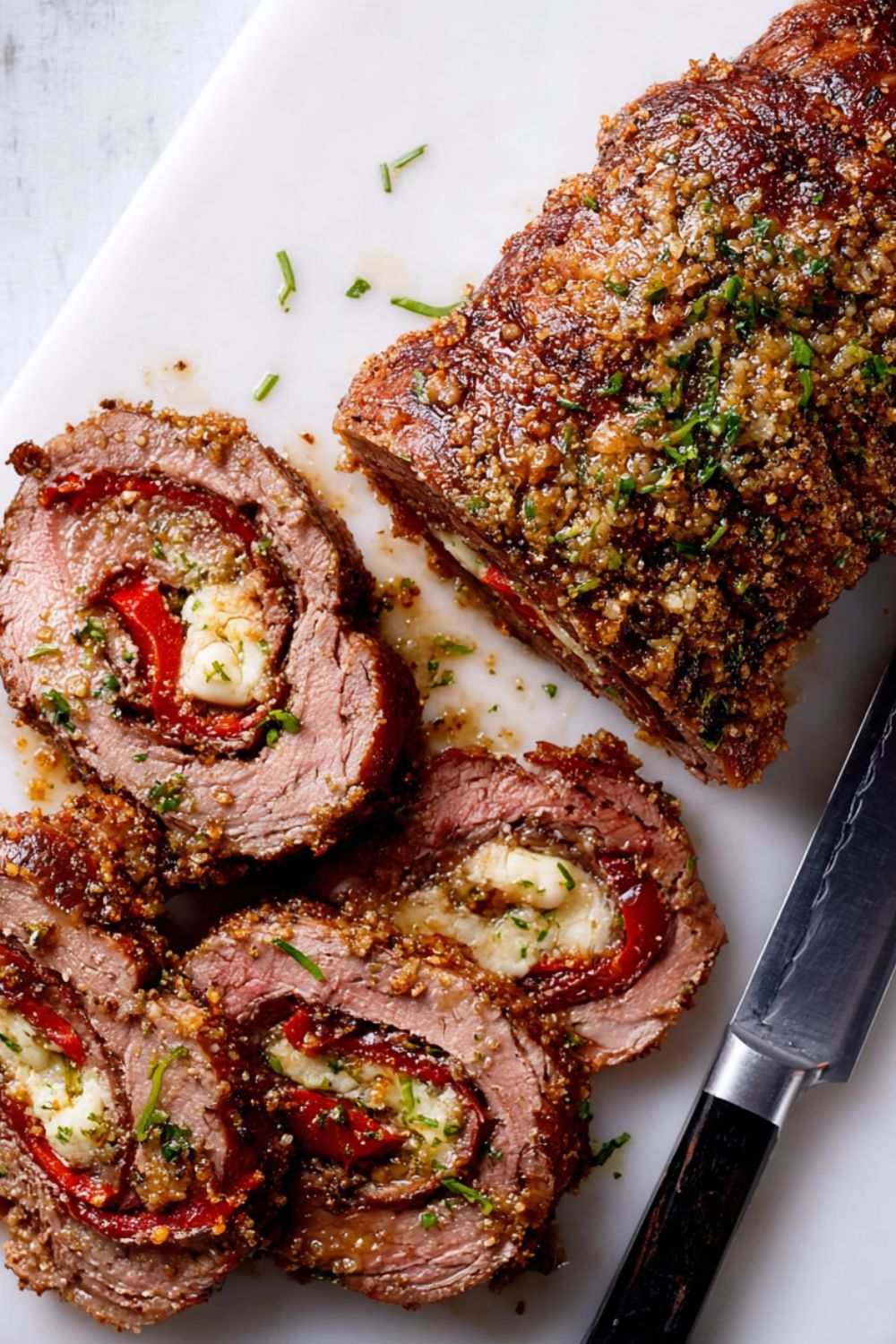 Horseradish-Crusted Steak Roulade Recipe