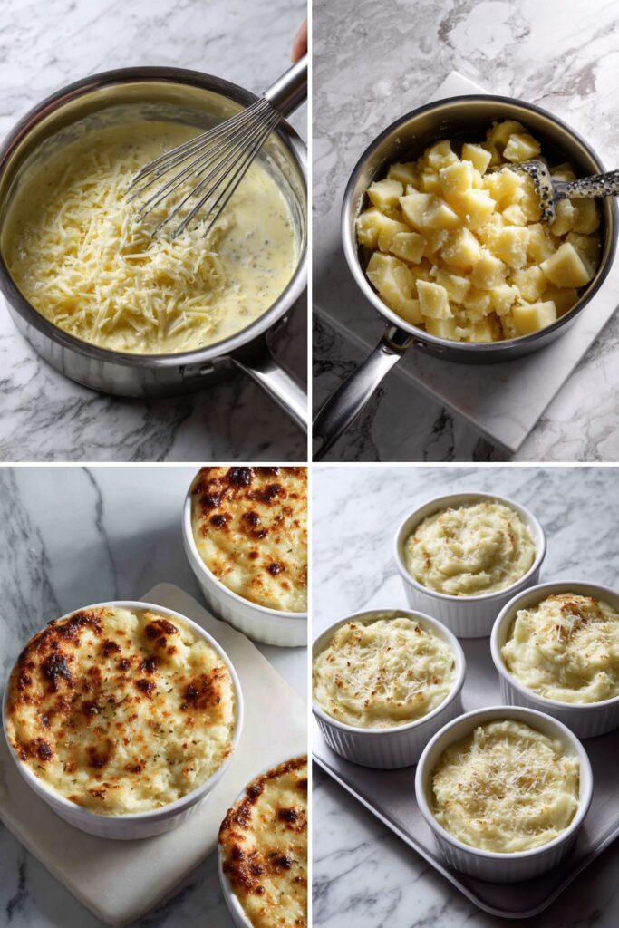 Individual Delmonico Potatoes Recipe