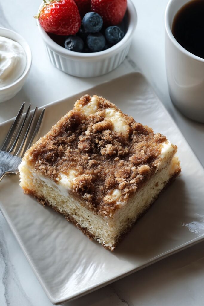 Make-Ahead Sour Cream Coffee Cake Recipe
