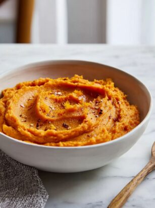 Maple Mashed Sweet Potatoes Recipe