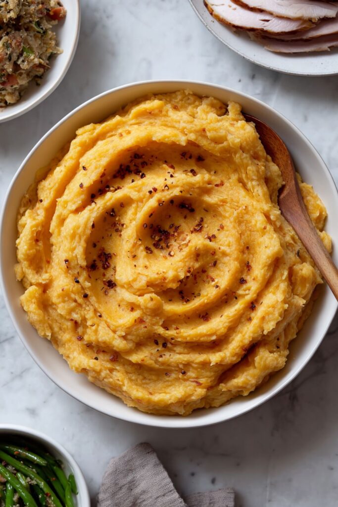 Maple Mashed Sweet Potatoes Recipe