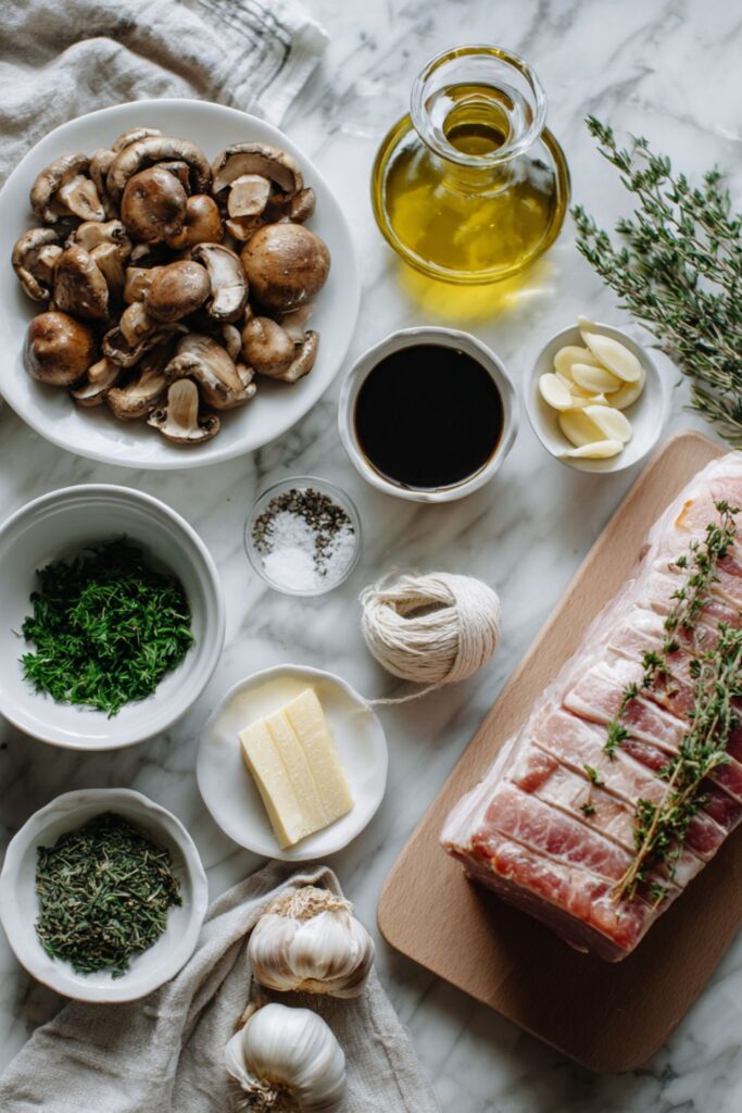 Mushroom-Stuffed Pork Roulade Recipe