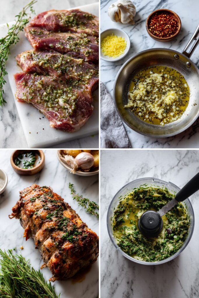 Olive-Stuffed Lamb Roulade with Salsa Verde Recipe