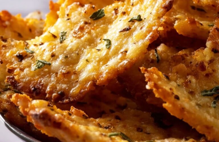 Pine Nut Cheese Crisps Recipe