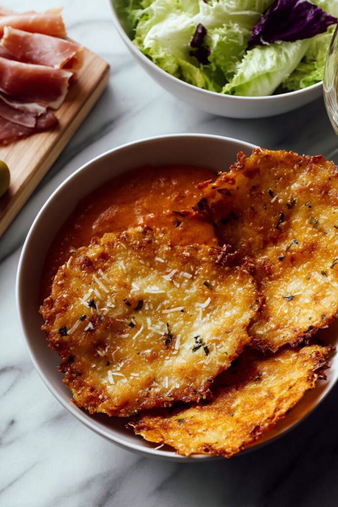 Pine Nut Cheese Crisps Recipe