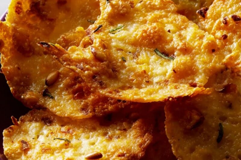 Pine Nut Cheese Crisps Recipe