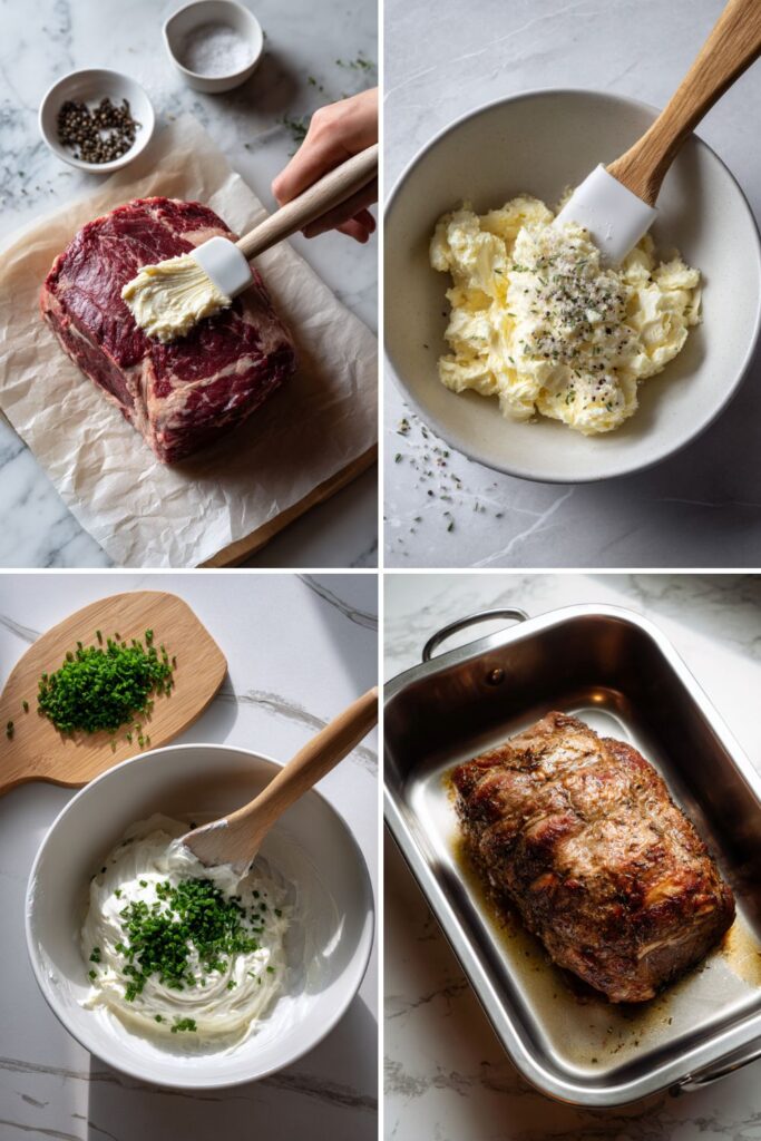 Prime Rib with Horseradish Butter Recipe