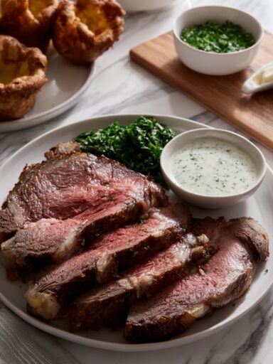Prime Rib with Horseradish Butter Recipe
