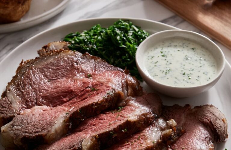 Prime Rib with Horseradish Butter Recipe