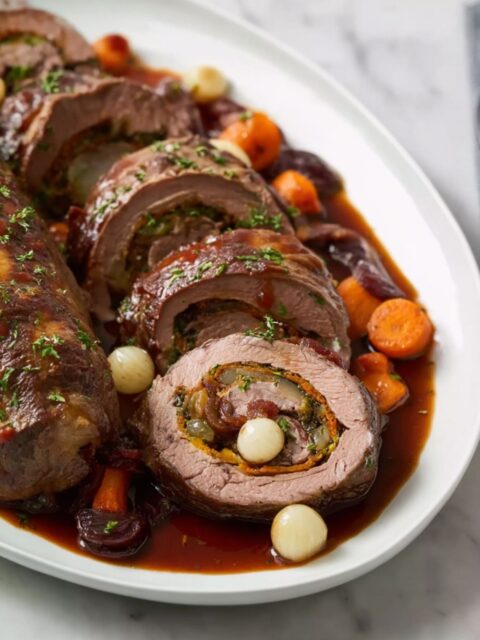 Red Wine-Braised Brisket Roulade Recipe