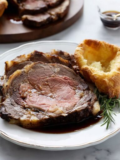 Roast Prime Rib of Beef with Yorkshire Pudding Recipe