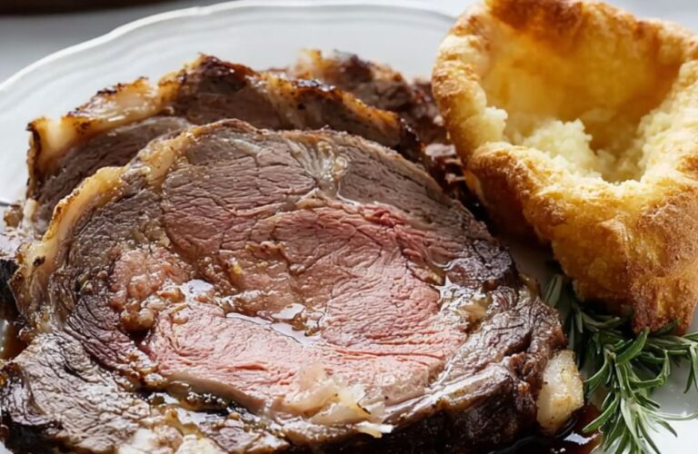 Roast Prime Rib of Beef with Yorkshire Pudding Recipe
