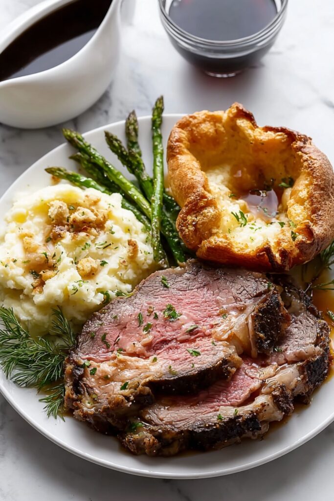 Roast Prime Rib of Beef with Yorkshire Pudding Recipe