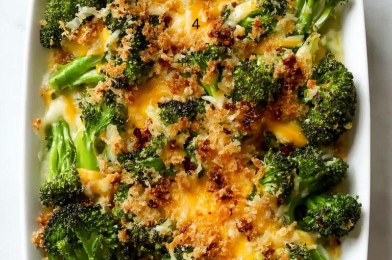 Roasted Cheddar Broccoli Recipe