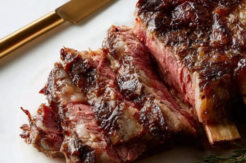 Rosemary-Salted Standing Rib Roast Recipe