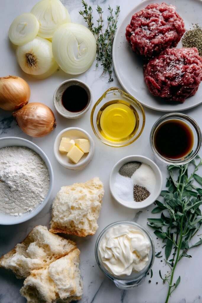 Salisbury Steaks with French Onion Gravy Recipe