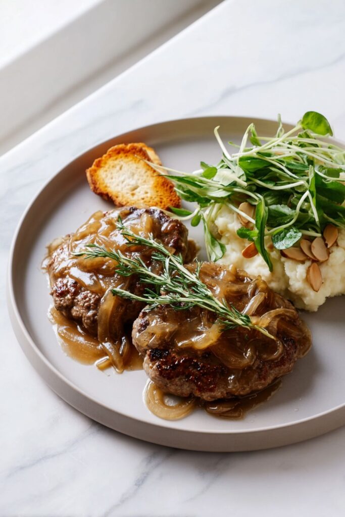 Salisbury Steaks with French Onion Gravy Recipe