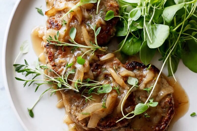 Salisbury Steaks with French Onion Gravy Recipe