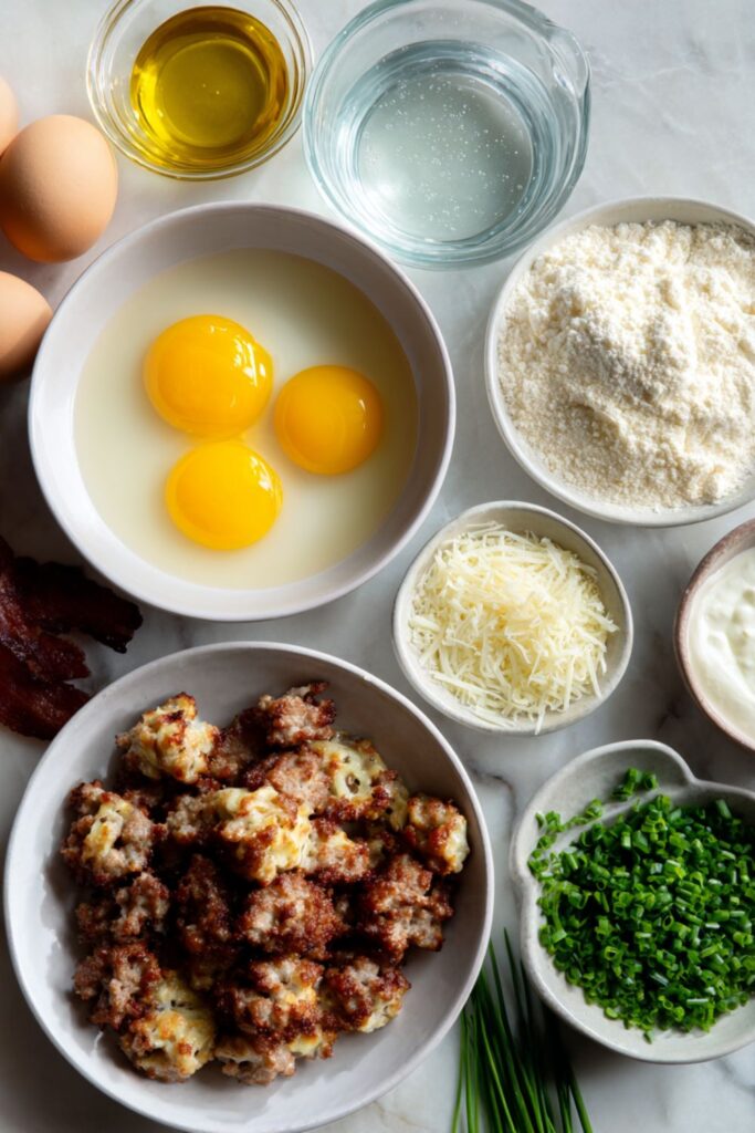 Sausage and Parmesan Waffles Recipe