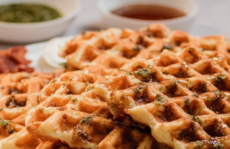 Sausage and Parmesan Waffles Recipe