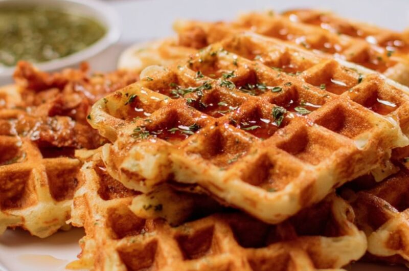 Sausage and Parmesan Waffles Recipe