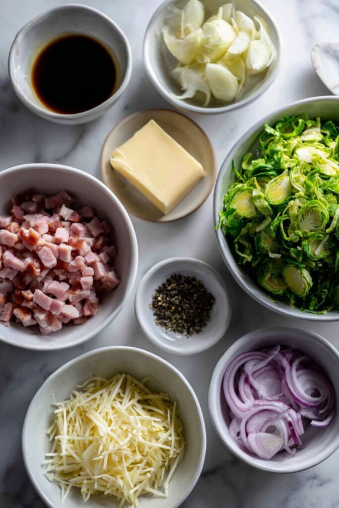 Shaved Brussels Sprouts with Pancetta Recipe