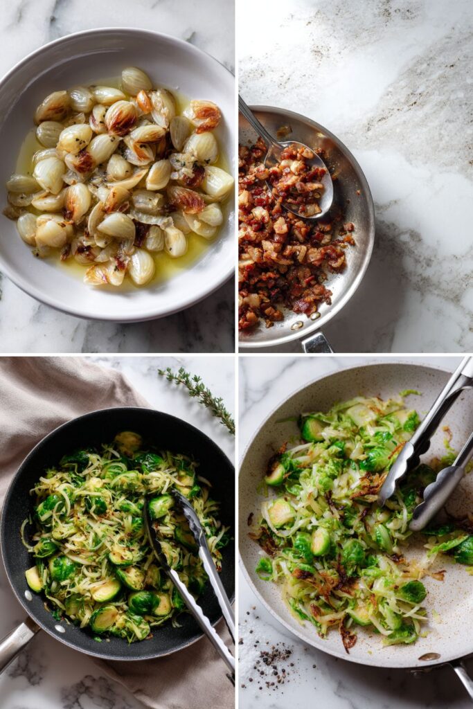 Shaved Brussels Sprouts with Pancetta Recipe