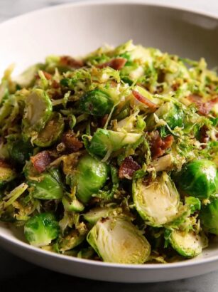 Shaved Brussels Sprouts with Pancetta Recipe