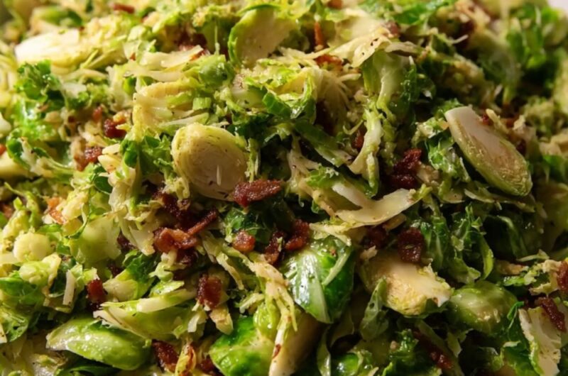 Shaved Brussels Sprouts with Pancetta Recipe