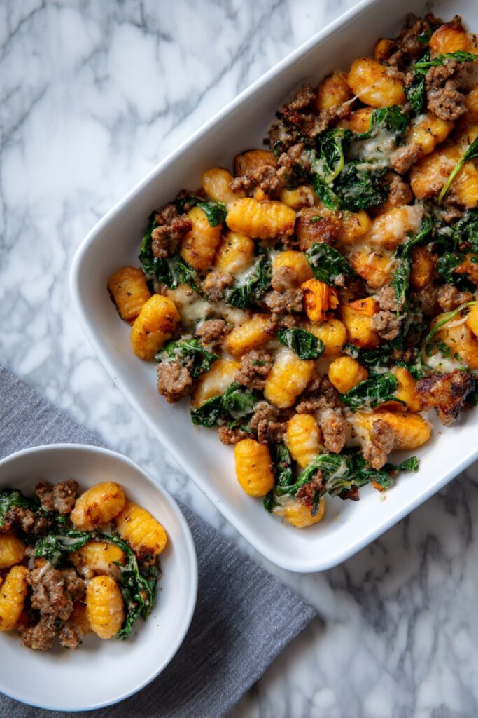 Sheet Pan Sweet Potato Gnocchi