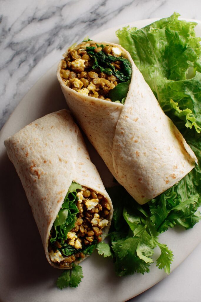 Spicy Lentil Wrap