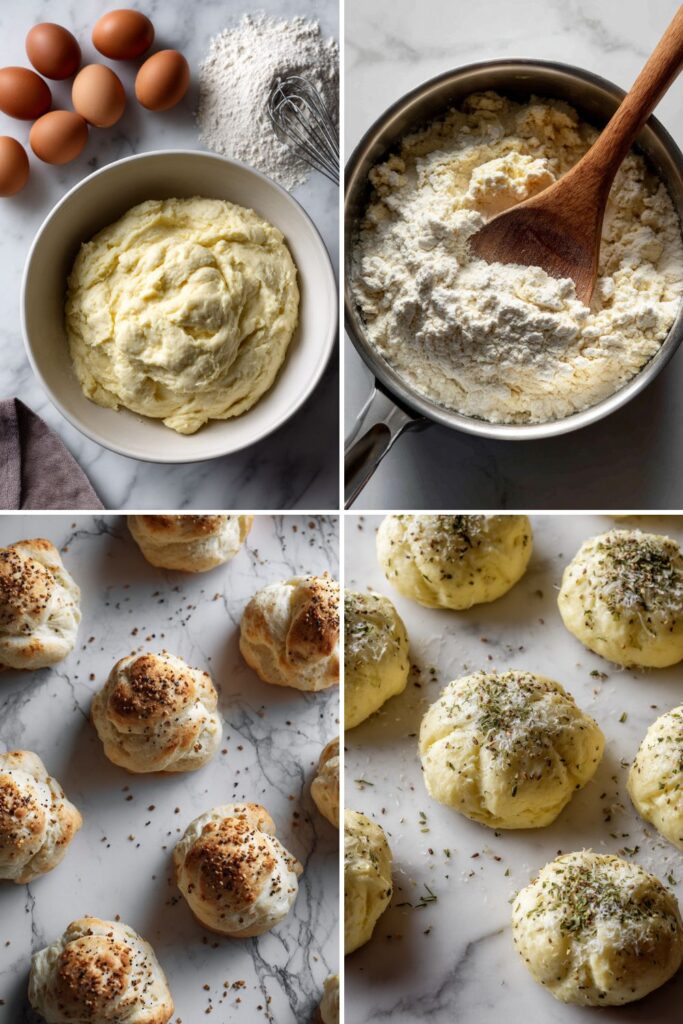 Stuffed Everything Bagel Puffs Recipe