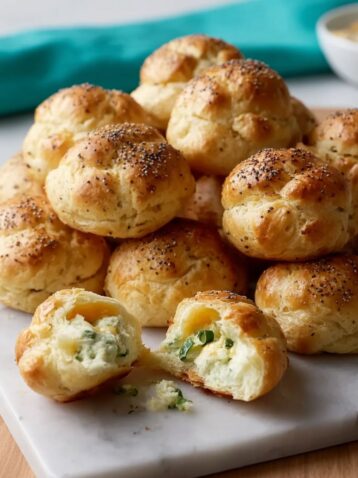 Stuffed Everything Bagel Puffs Recipe