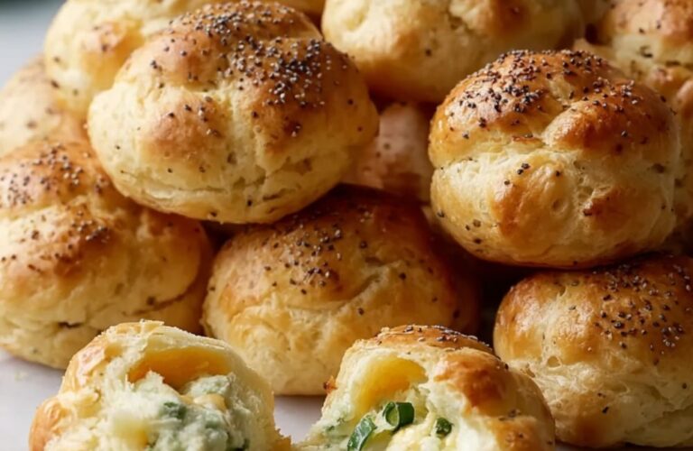 Stuffed Everything Bagel Puffs Recipe