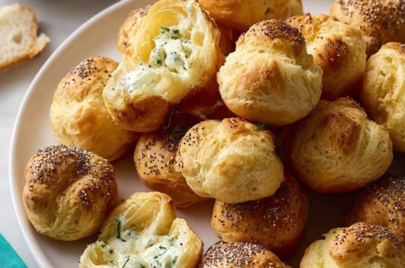 Stuffed Everything Bagel Puffs Recipe