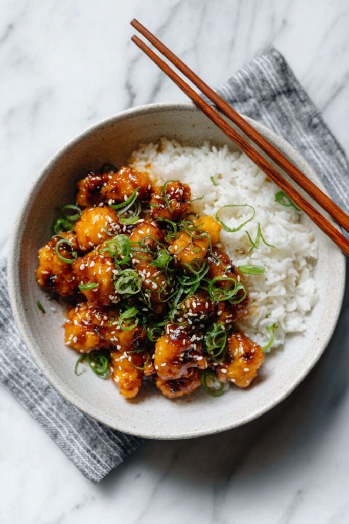 The Ultimate Mandarin Orange Chicken Bowl