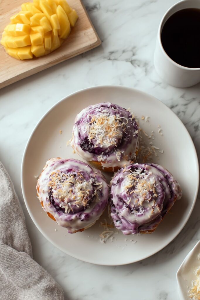 Ube-Coconut Sticky Buns Recipe