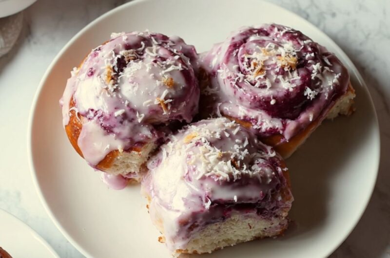 Ube-Coconut Sticky Buns Recipe