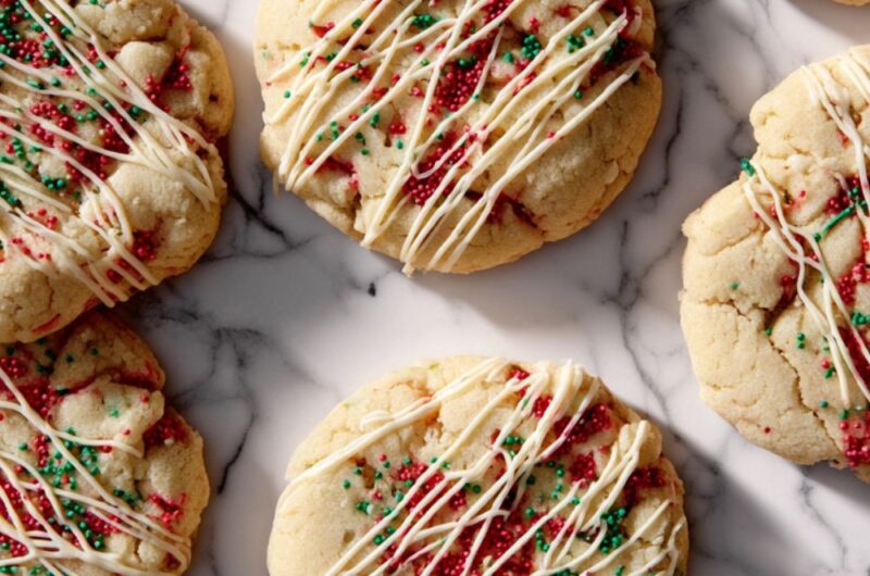 White Chocolate Confetti Christmas Cookies Recipe