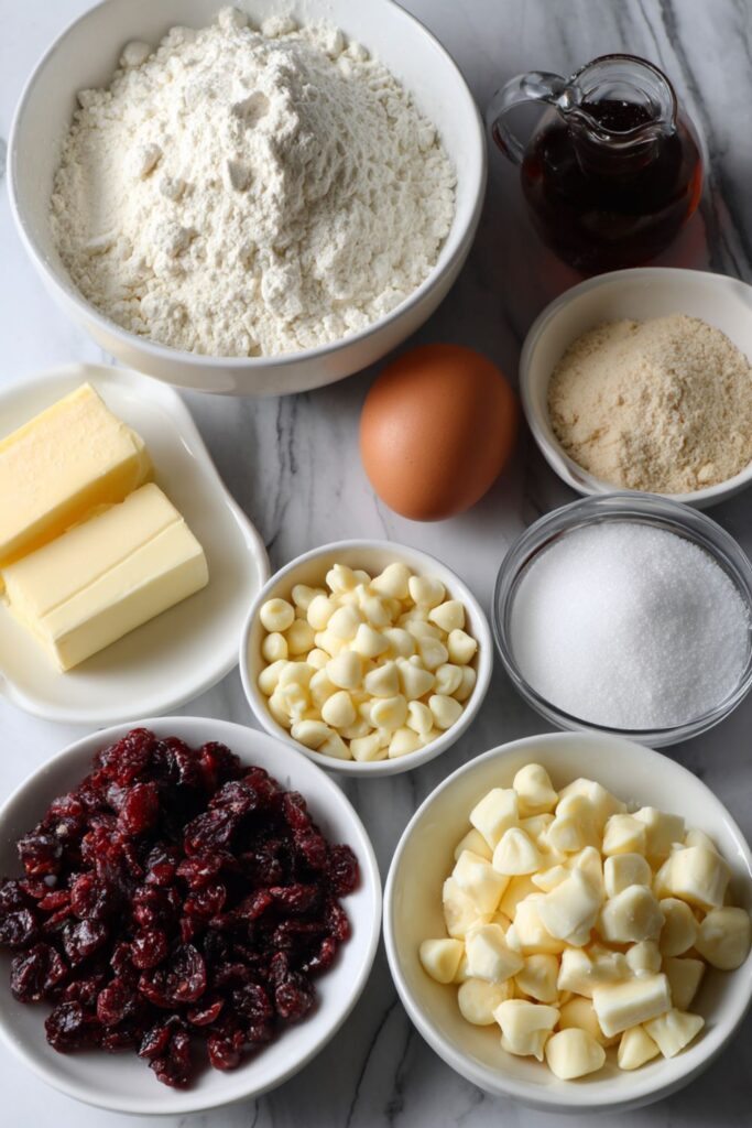 White Chocolate Cranberry Cookies Recipe