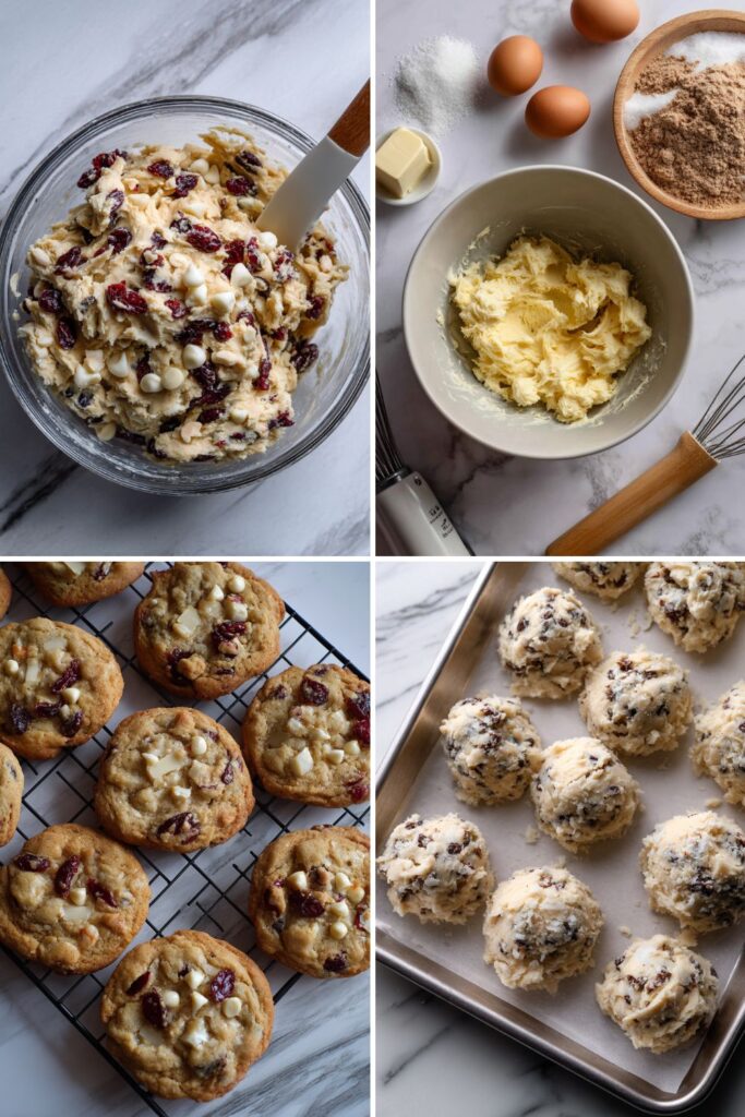 White Chocolate Cranberry Cookies Recipe